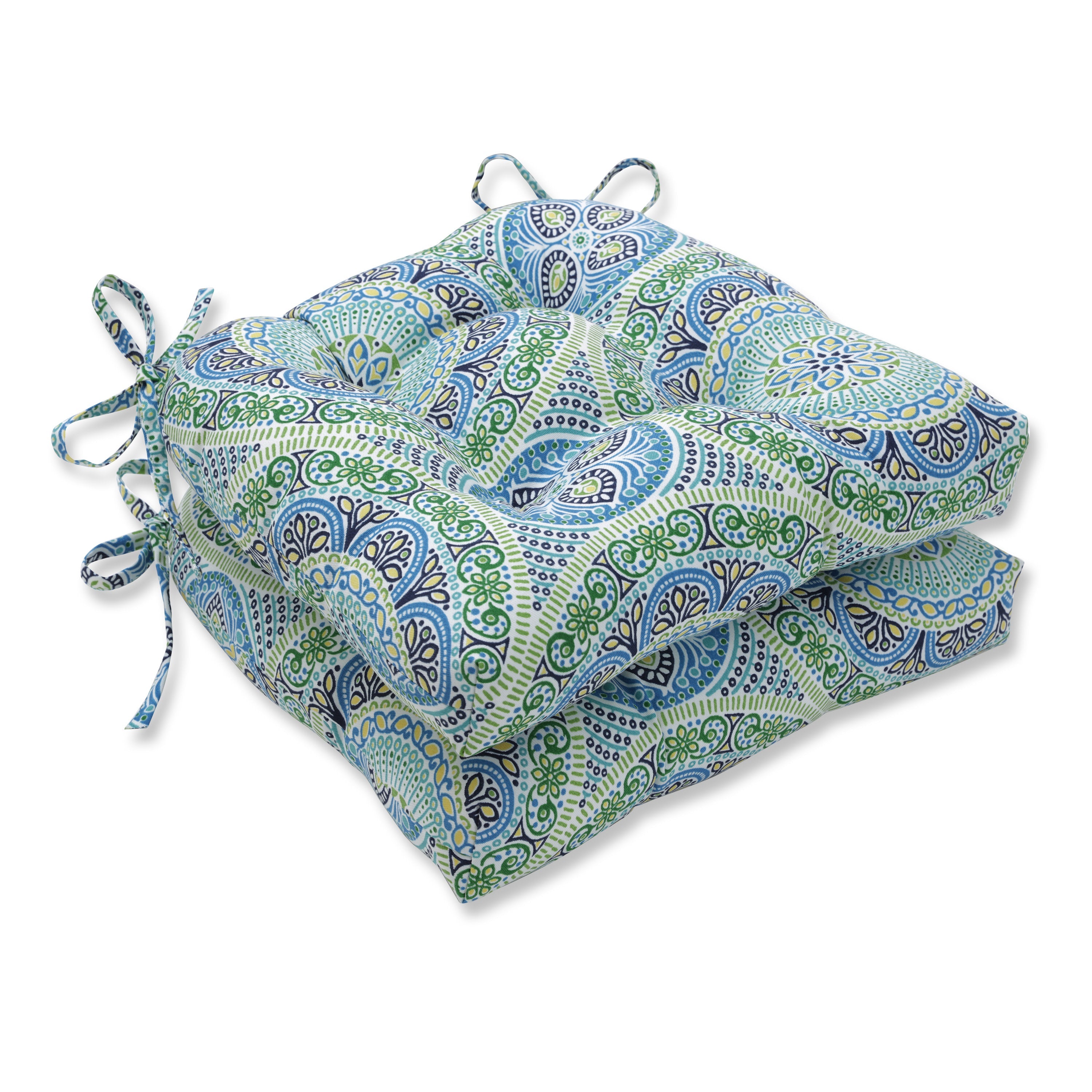 Delancey Lagoon Reversible Chair Pad (Set Of 2)