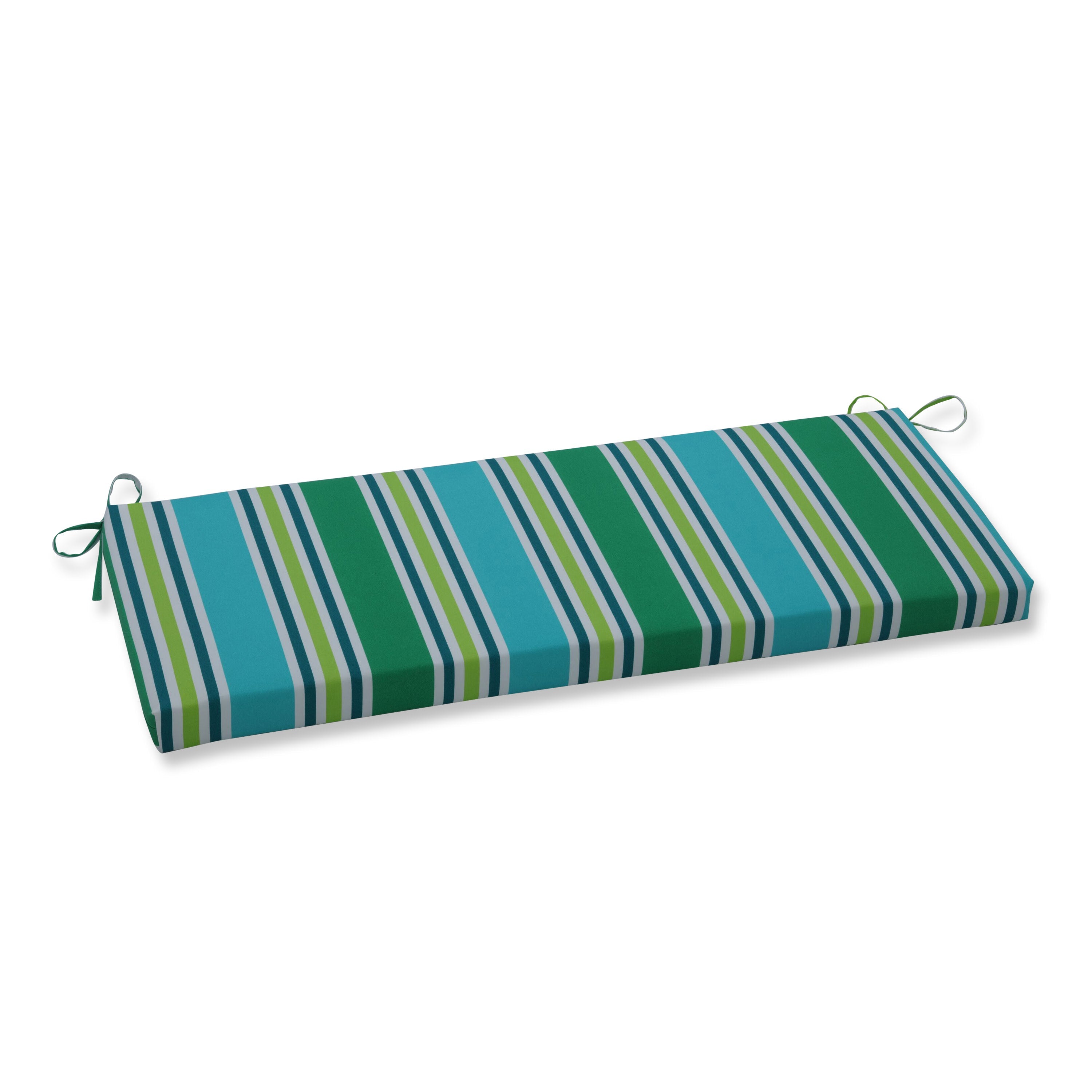Aruba Stripe TurquoiseGreen Bench Cushion