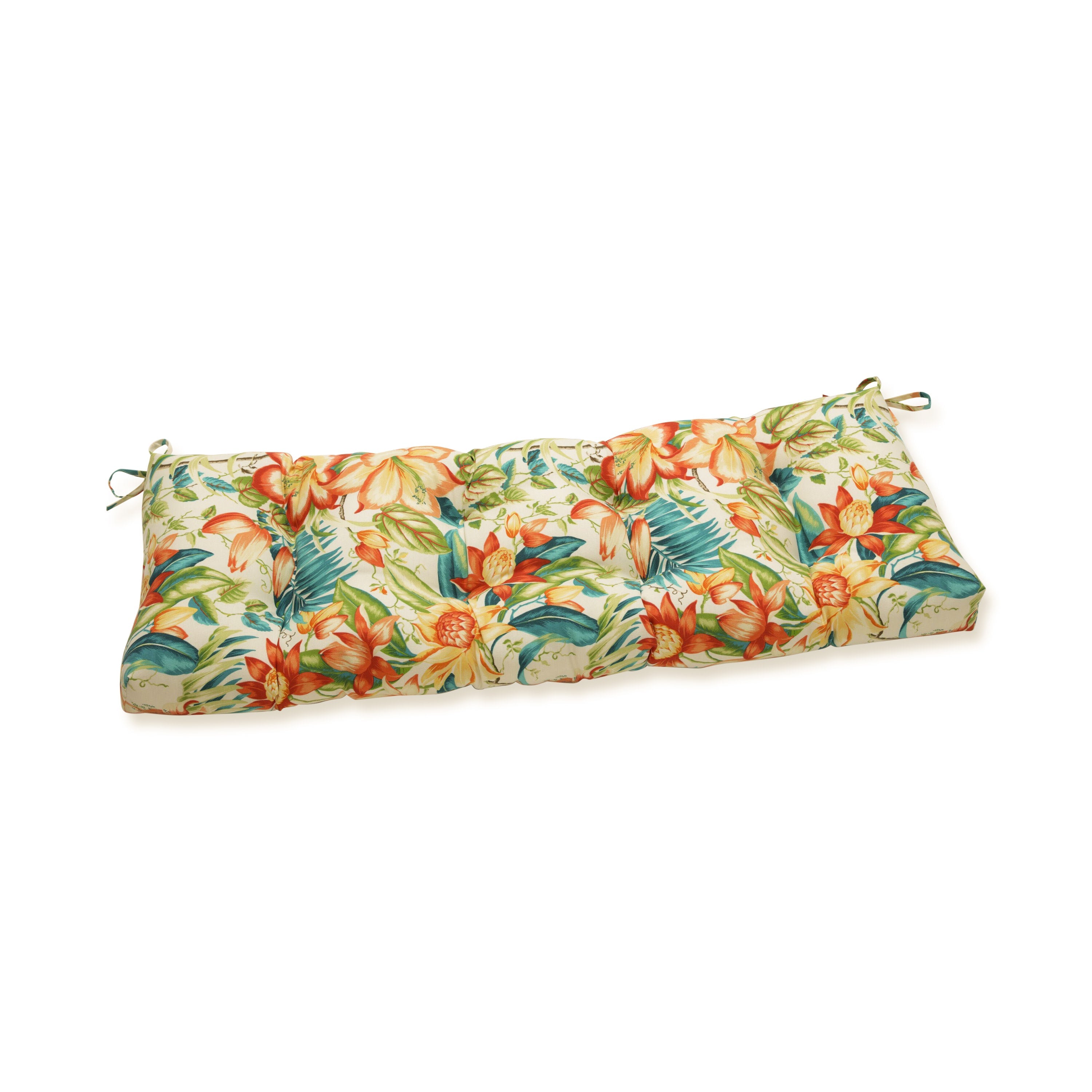 Outdoor/Indoor Botanical Glow Tiger Lily 48" Blown Bench