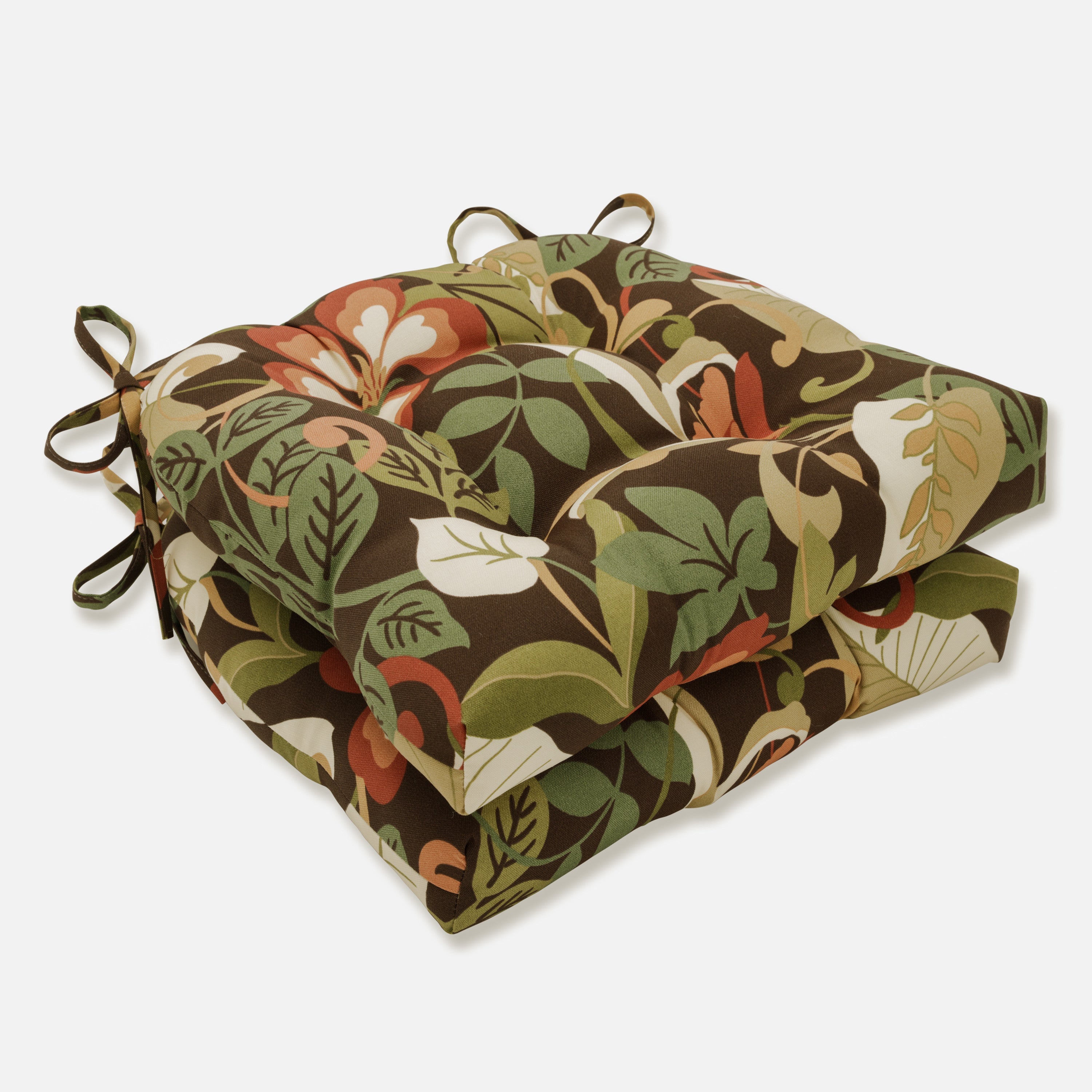 Outdoor/Indoor Coventry Cafe Reversible Chair Pad (Set of 2)