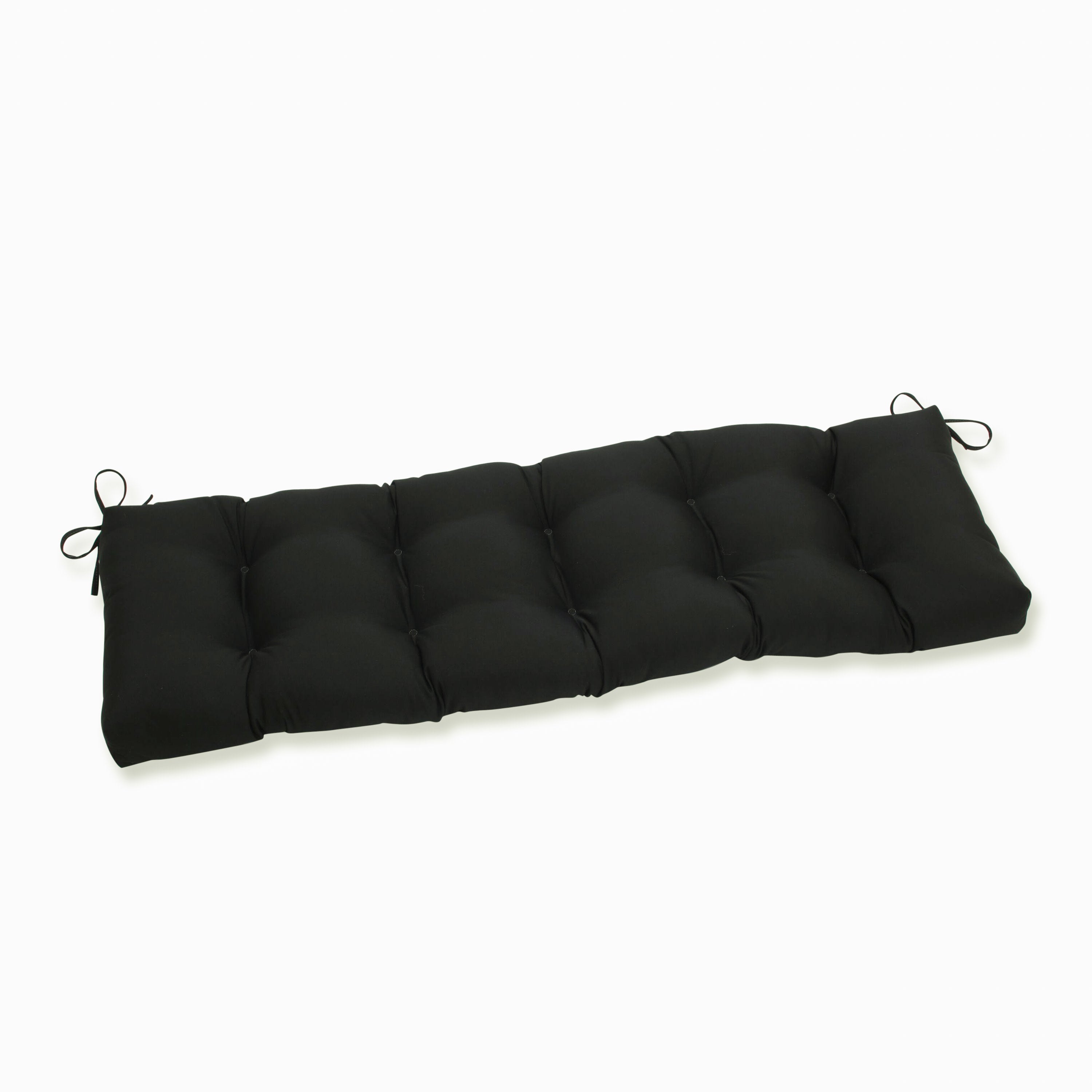 Outdoor/Indoor Fortress Canvas Black 60" Blown Bench