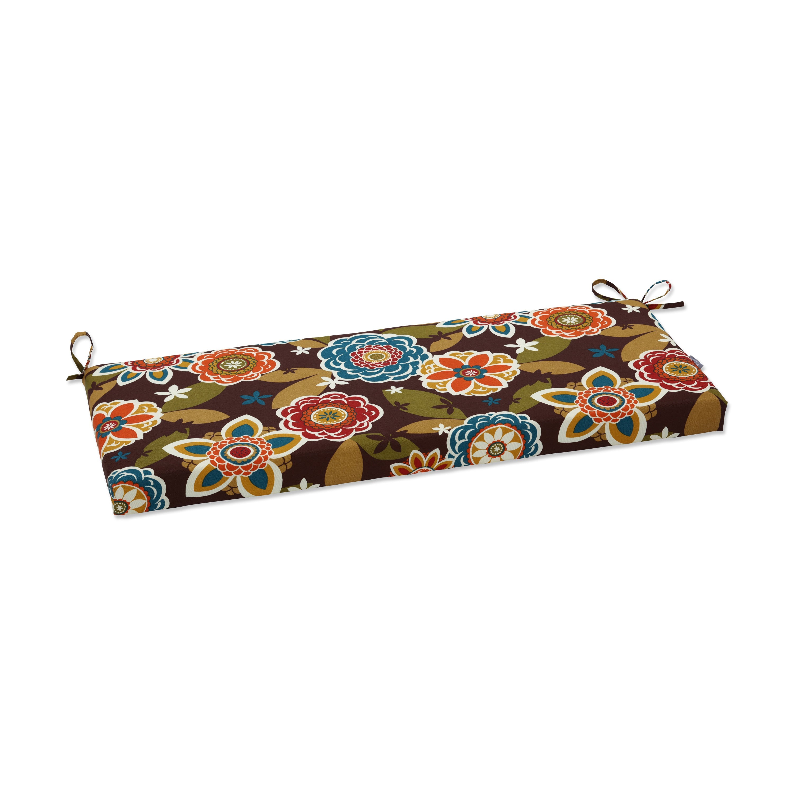 Outdoor/Indoor Annie Chocolate Bench Cushion