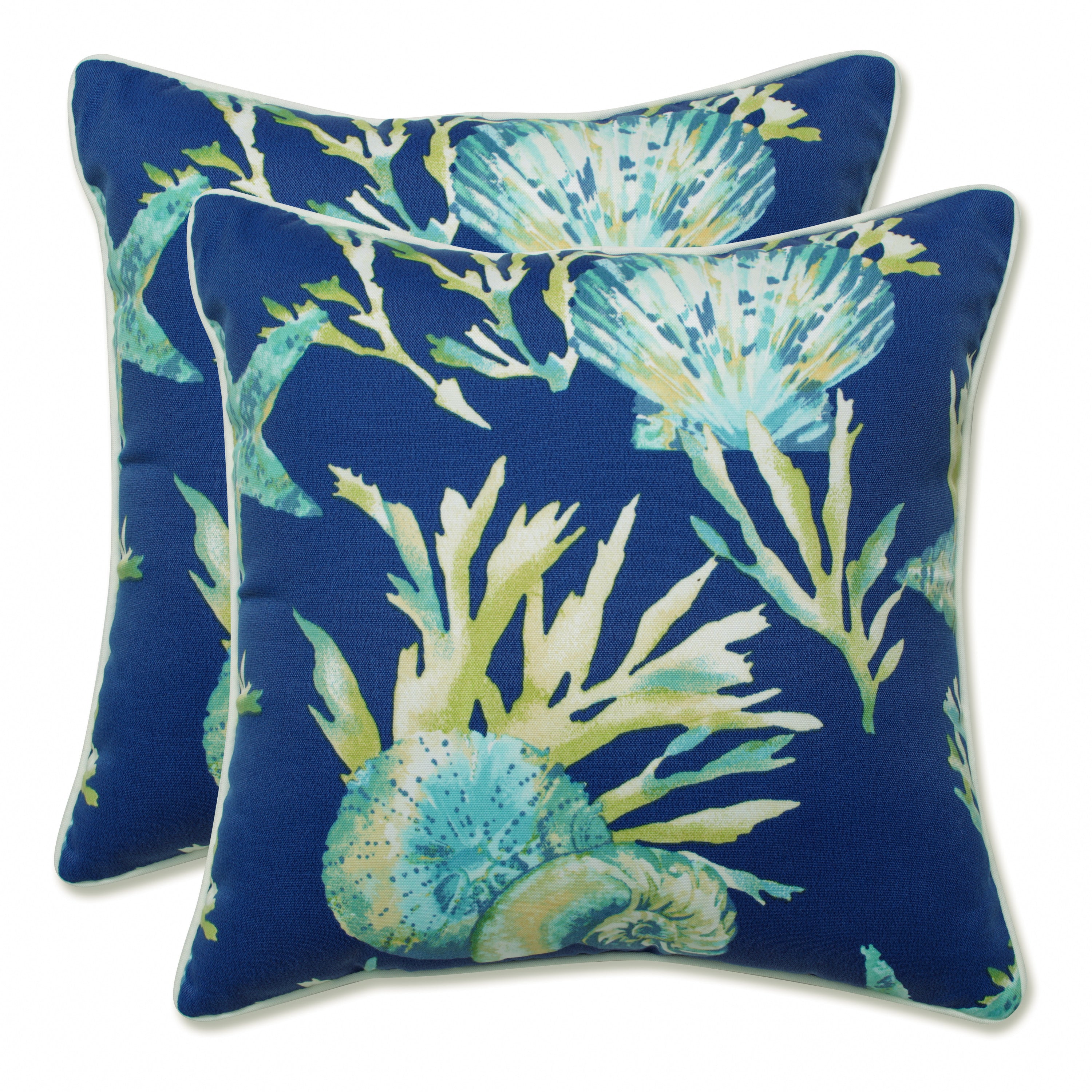 Outdoor/Indoor Daytrip Pacific 16.5-inch Throw Pillow (Set of 2)