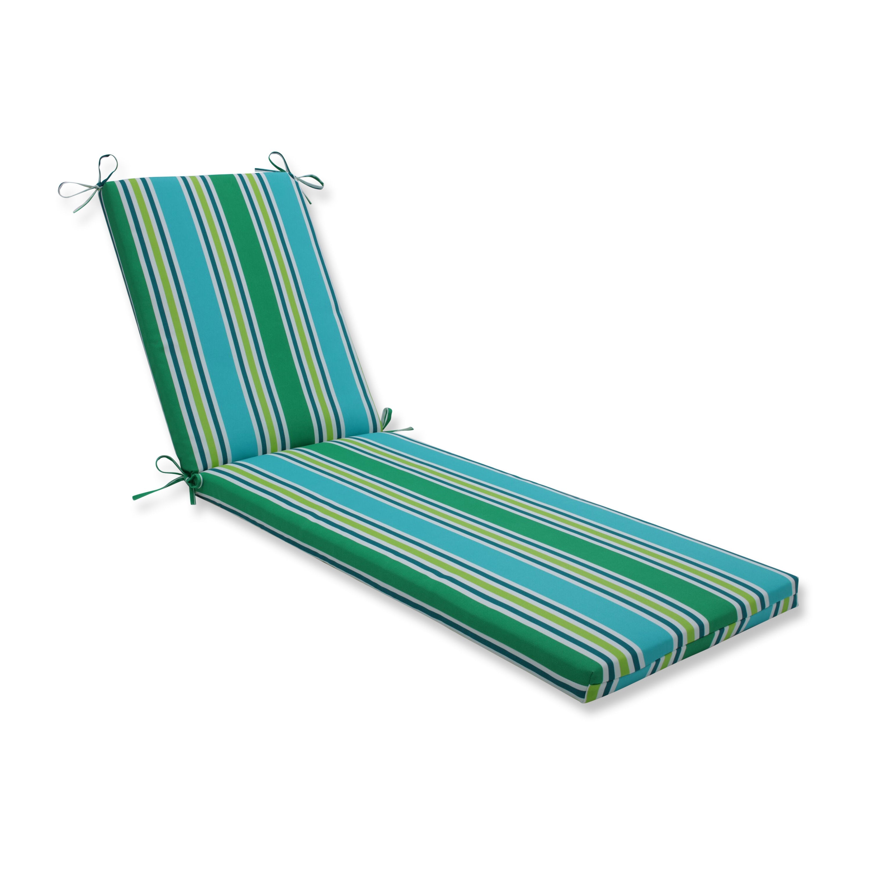 Aruba Stripe TurquoiseGreen Chaise Lounge Cushion 80X23X3