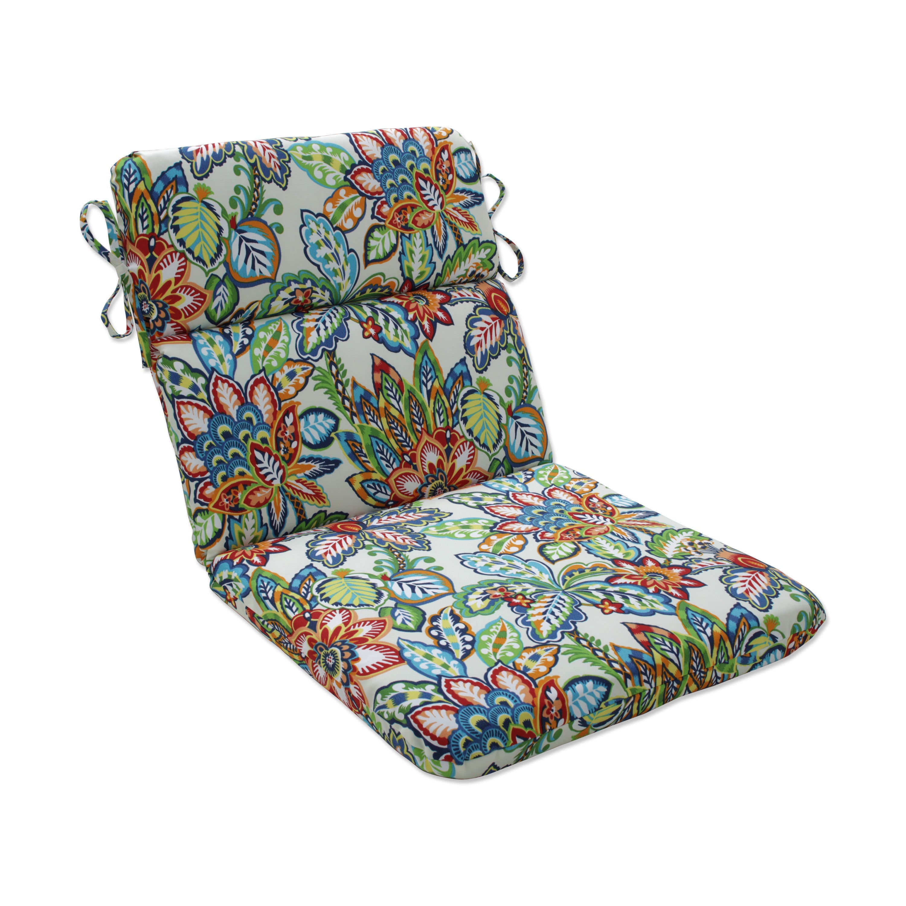 Copeland Fiesta Blue Rounded Corners Chair Cushion