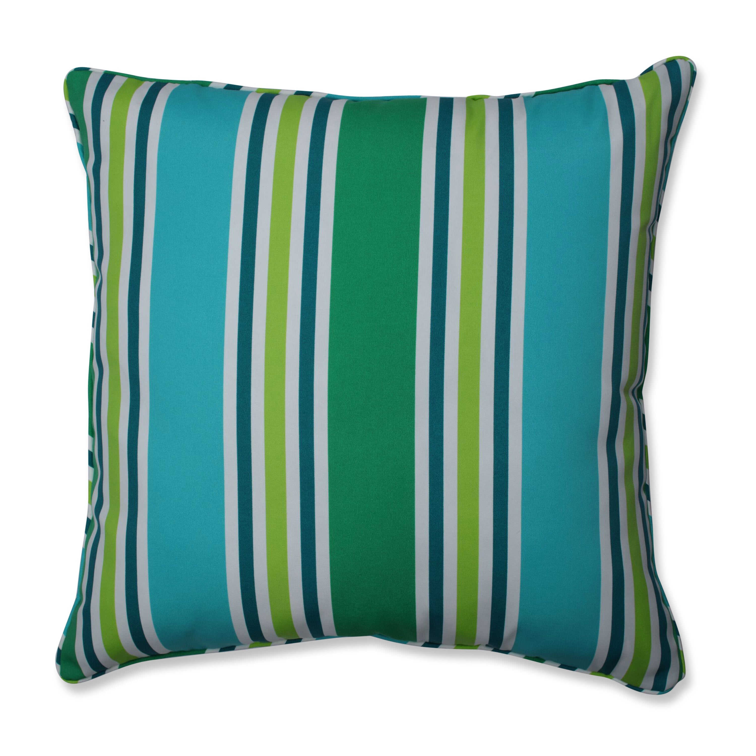 Aruba Stripe TurquoiseGreen 25-Inch Floor Pillow