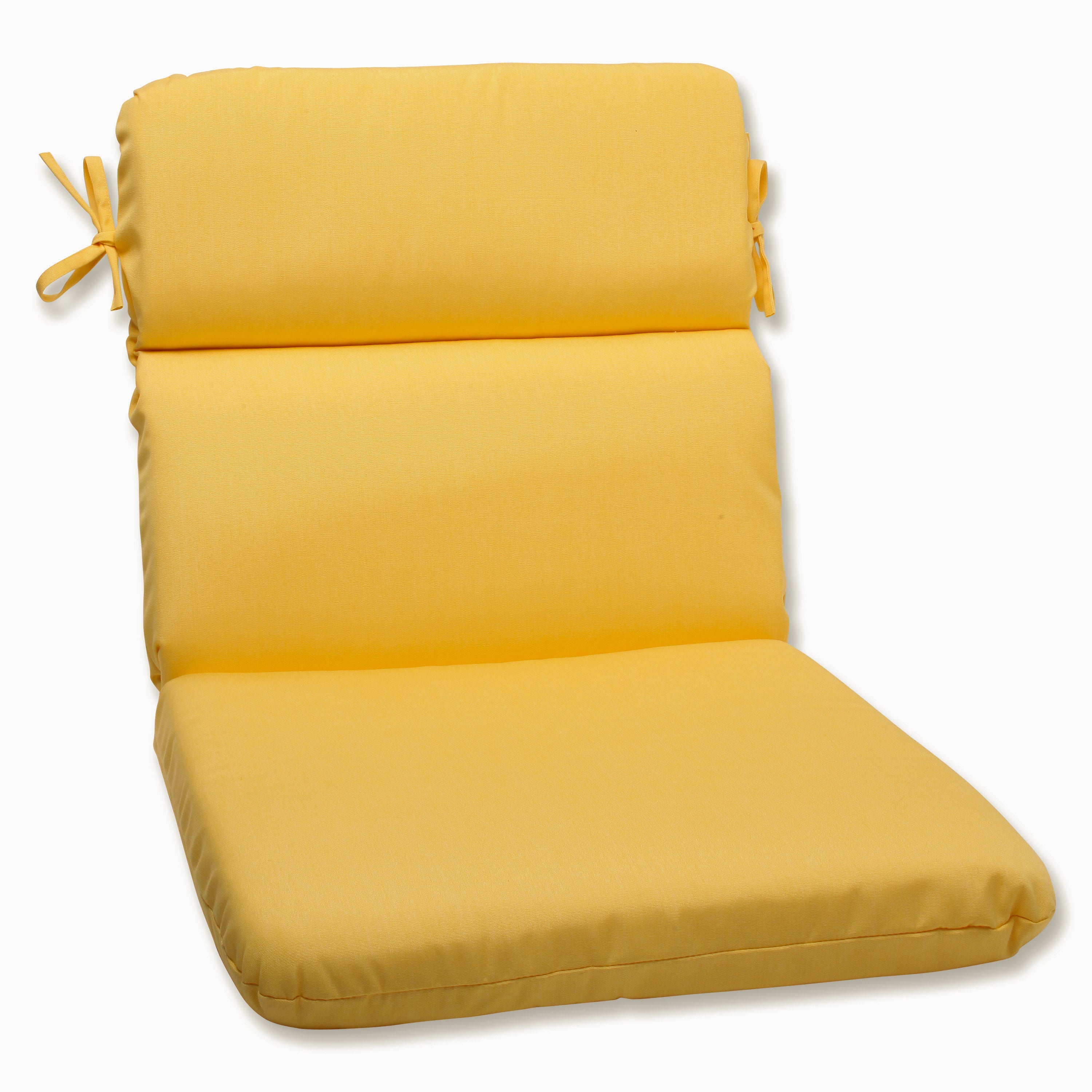 Outdoor/Indoor Fortress Canvas Buttercup Rounded Corners Chair Cushion